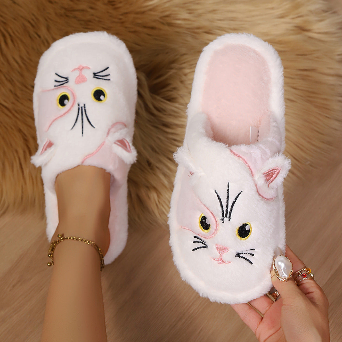 Chaussons Coton – Confort Hiver