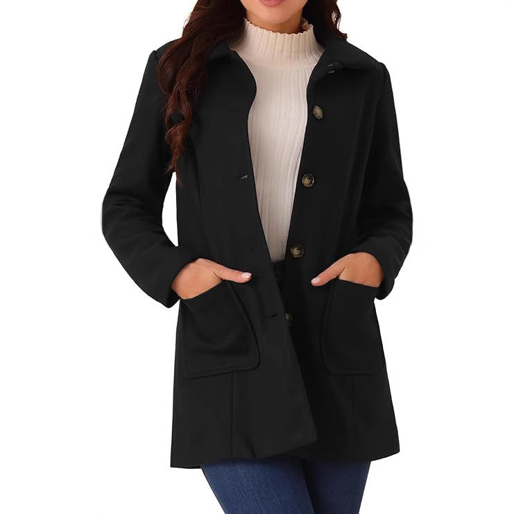 Manteau décontracté à double boutonnage