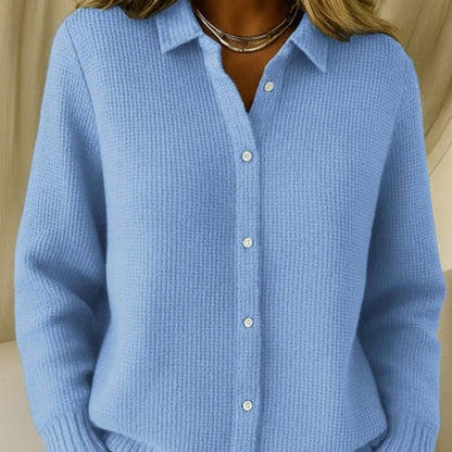 Pull tricoté décontracté à boutons