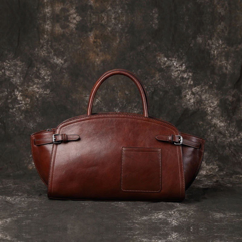 Sac bandoulière zippé en cuir