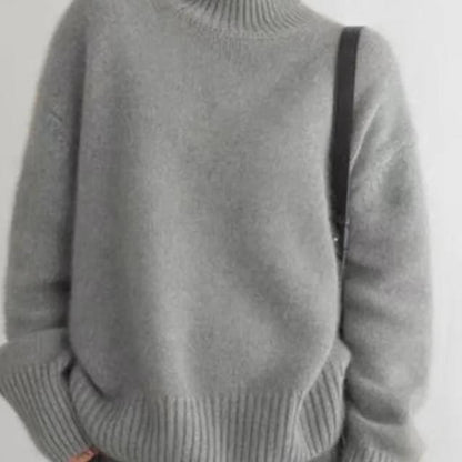 Pull Cachemire Col Roulé Oversize