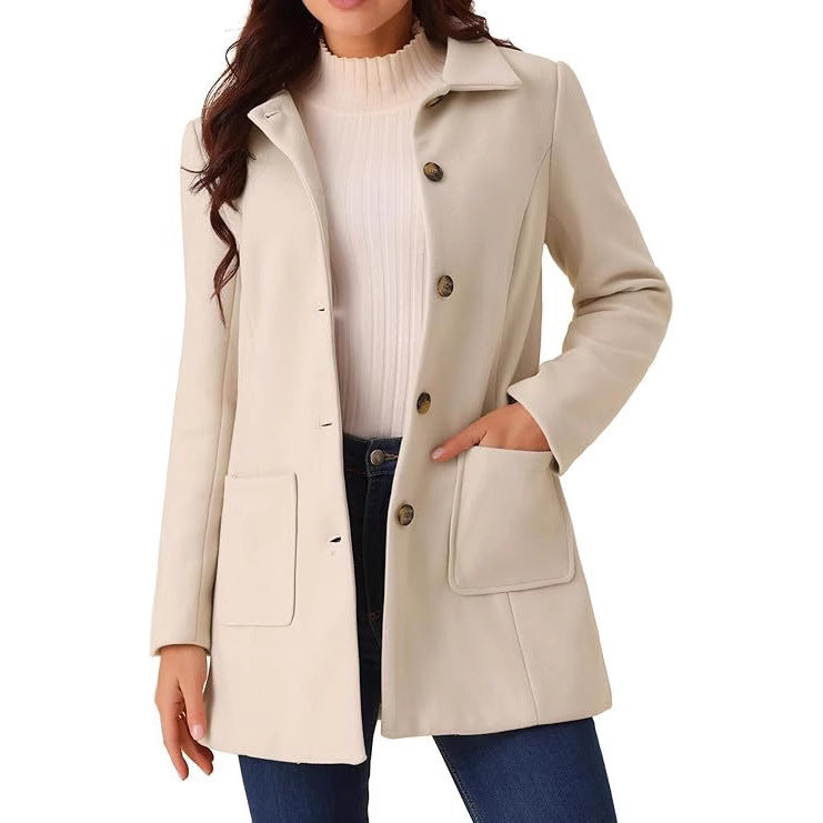 Manteau décontracté à double boutonnage