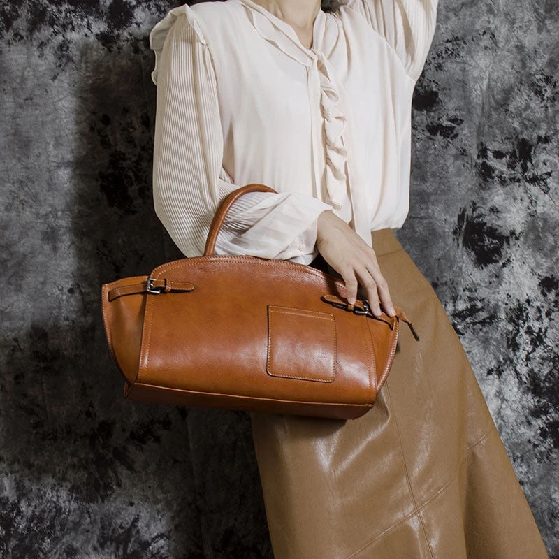 Sac bandoulière zippé en cuir