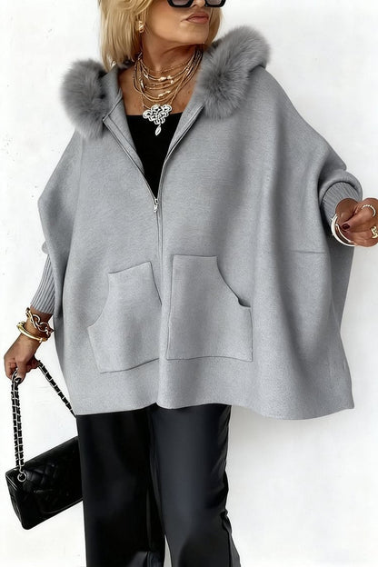 Cardigan Zippé à Capuche – Style Cocooning