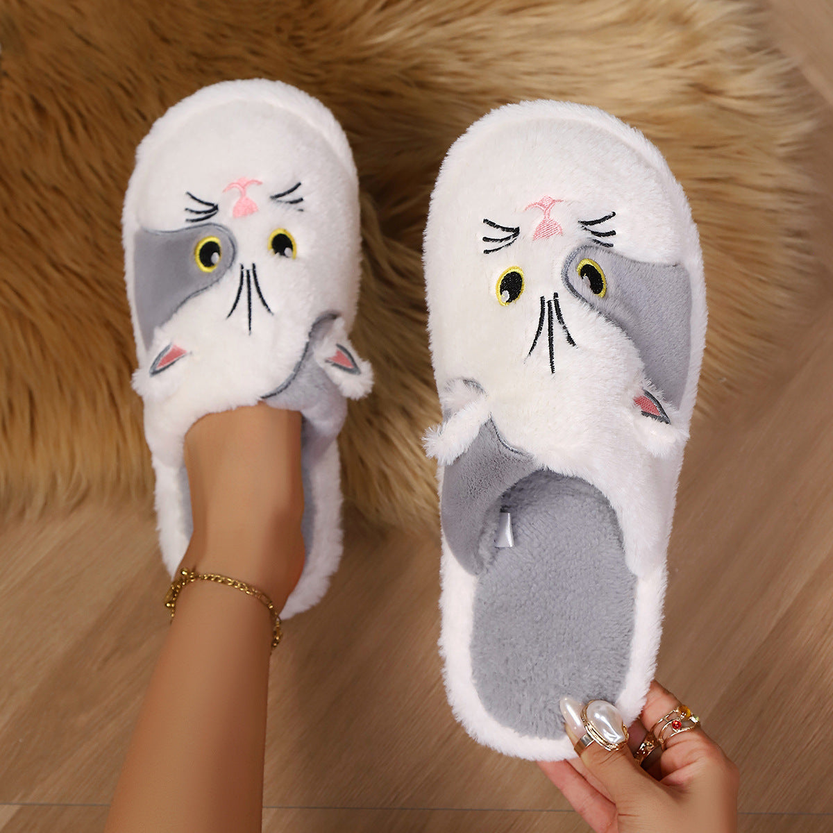 Chaussons Coton  –  Confort Hiver