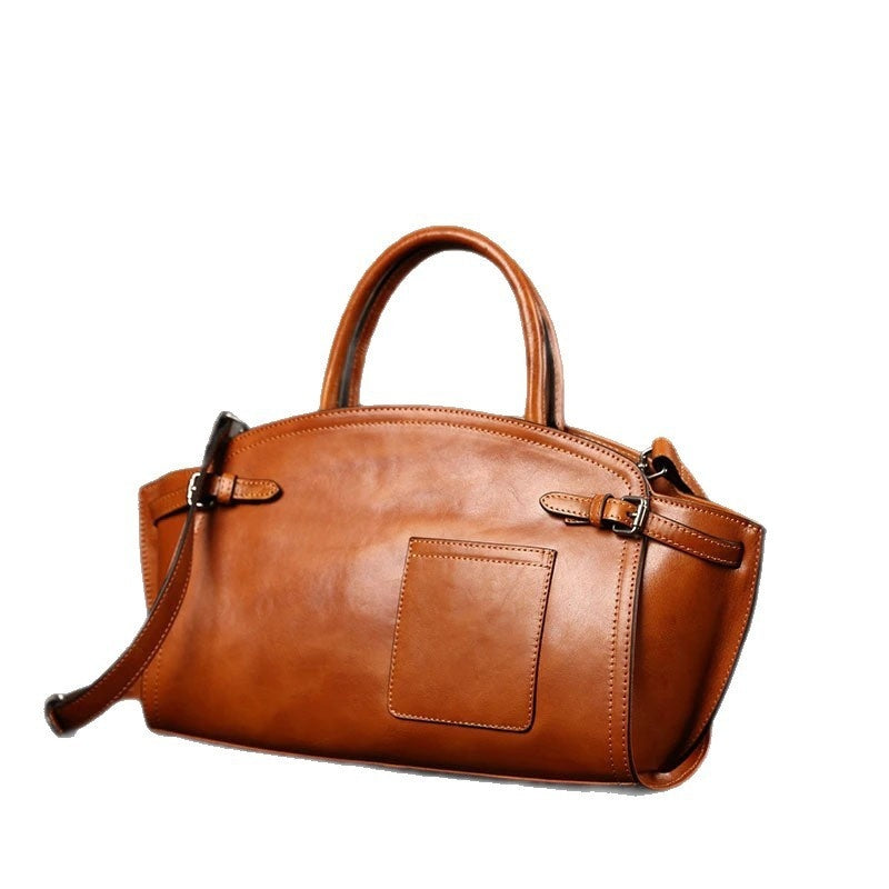 Sac bandoulière zippé en cuir