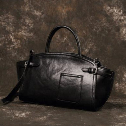 Sac bandoulière zippé en cuir